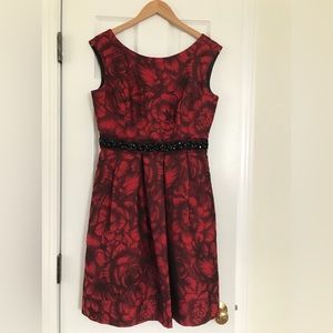 Eliza J Brocade cocktail dress